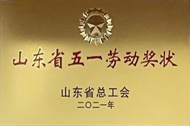 山東省五一勞動獎狀